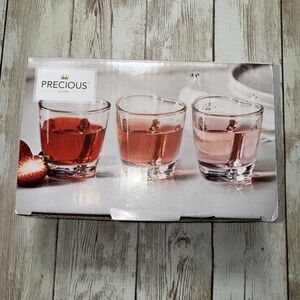 Precious Home Heart Shape Glass Shooters Shot Glasses- 50ML/1.7oz Set Of‎ 6 New